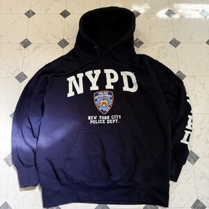 NYPD Hoodie Small Navy Police Dept Pullover Official Licensed Sweatshirt